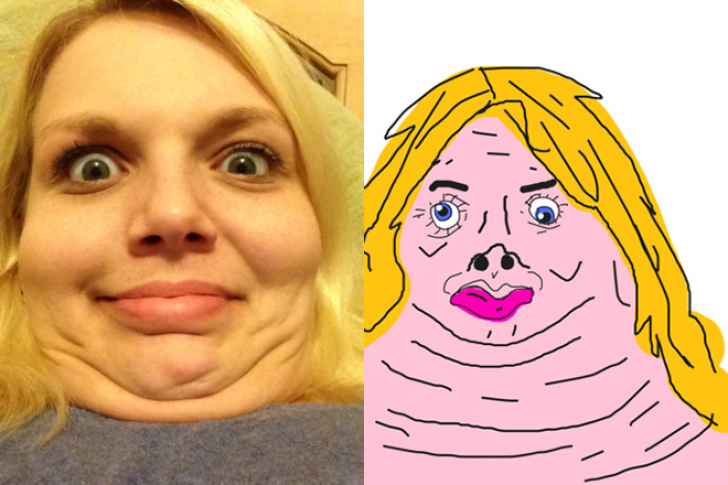 Drawings Of Selfies_12