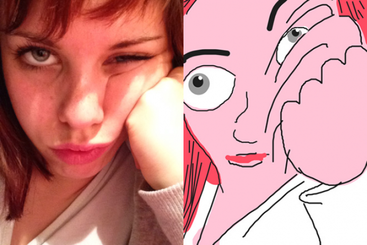Drawings Of Selfies_13