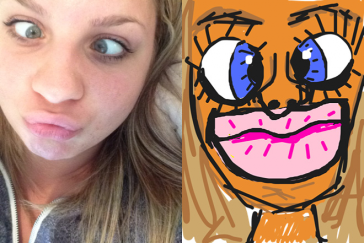 Drawings Of Selfies_19