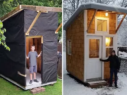 13-Year-Old Boy Used Only $1,500 To Build A House Beyond Expectations