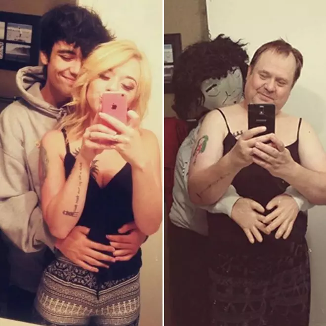 Dad Recreates His Daughter’s Selfies