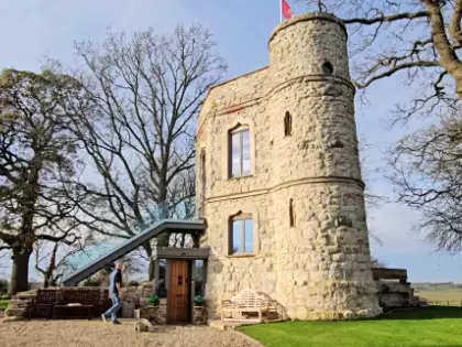 He Lives in a 250-Year-Old Mini Castle… Wait Until You See the Inside!